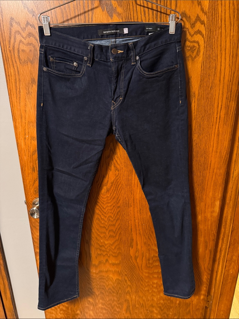 Banana Republic Men's Navy Slim Straight Jeans